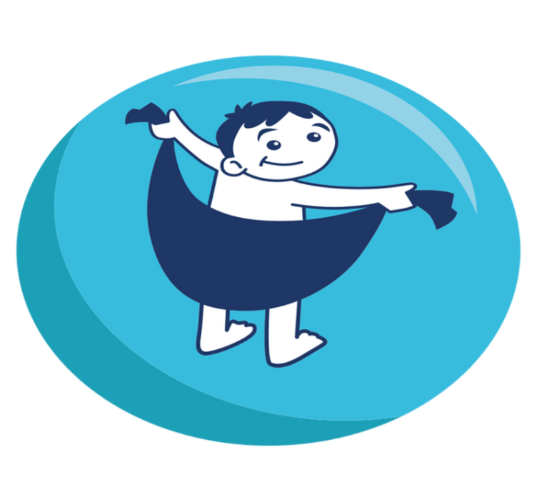 Iloinen lasten leikki vinyylimatto - Tenstickers