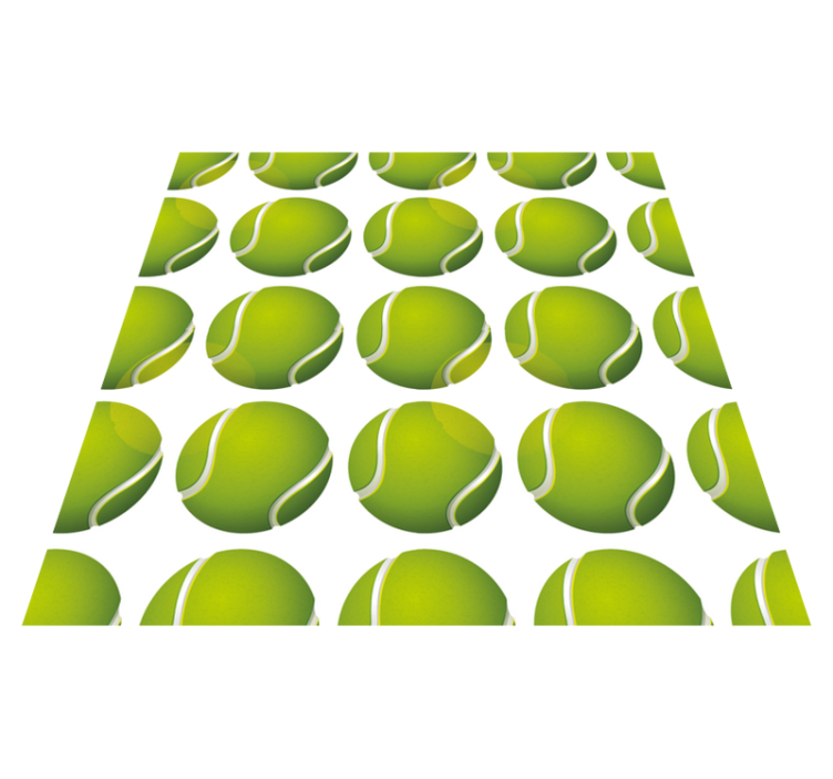 Tennispallon motiivi peli vinyylimatto - Tenstickers