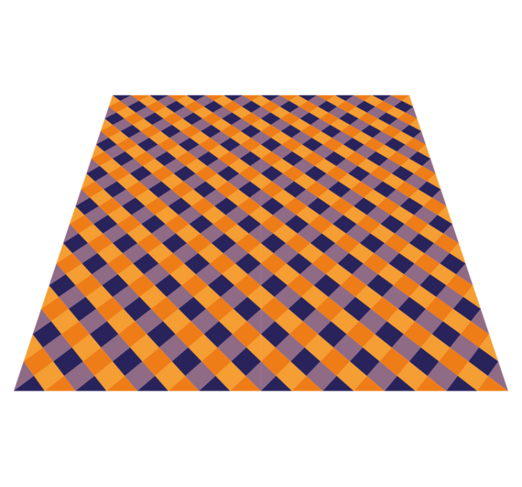 Diagonaaliset väripalikat raidallinen vinyylimatto - Tenstickers