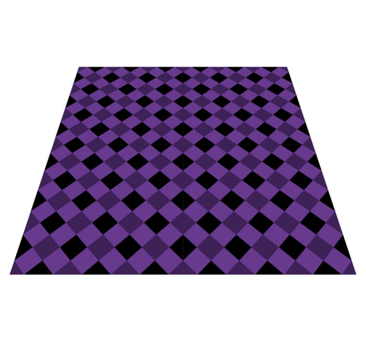 Purppuraruudullinengeometrinenvinyylimatto - Tenstickers