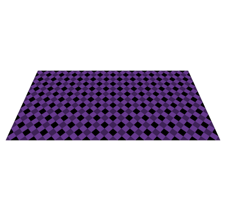 Violetti ruutukuvio geometrinen vinyylimatto - Tenstickers