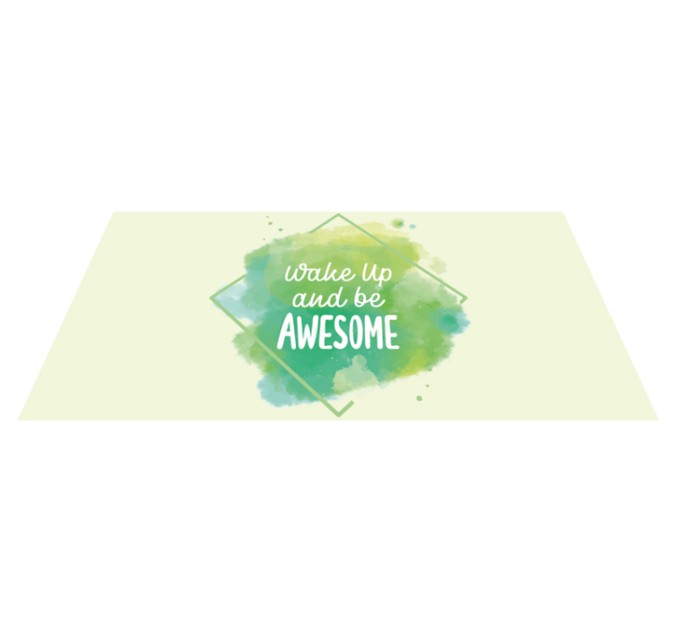 Herätä poikkeuksellinen lauseke vinyylimatto - Tenstickers