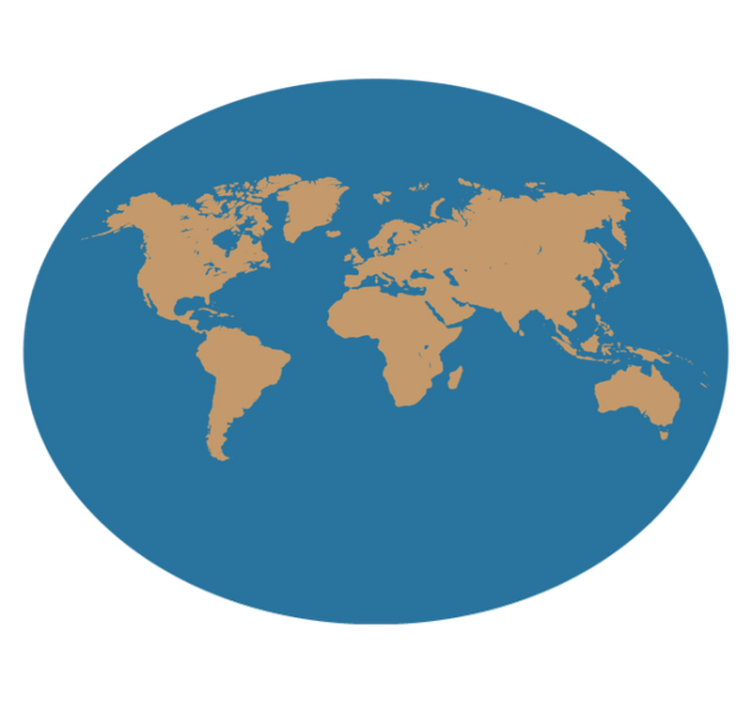 Maantieteellinen löytö maailmakartta vinyylimatto - Tenstickers