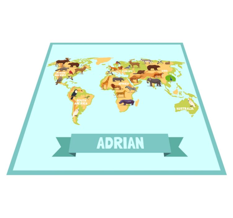 Eläinaiheinen vinyylimatto - Tenstickers