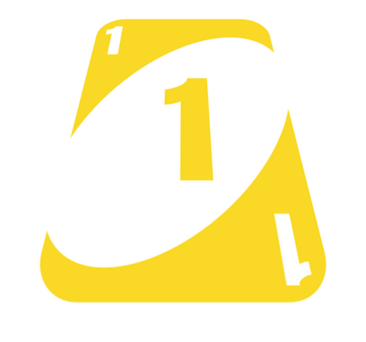 Uno-korttipeli Vinyylimatto makuuhuoneeseen - Tenstickers