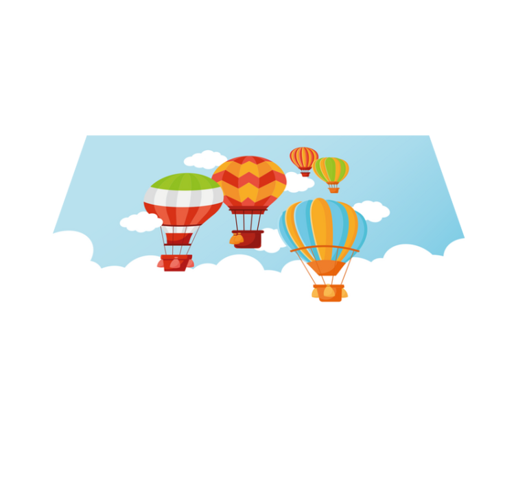 Värikäs kuuma ilma vinyylimatto - Tenstickers