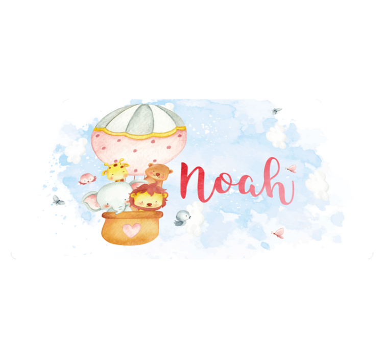 Ilmapalloseikkailu nimeltä vauvan huoneen vinyylimatto - Tenstickers