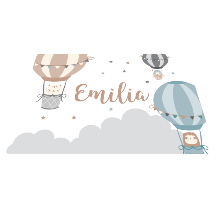 Ilmapallot nimi vinyylimatto - Tenstickers