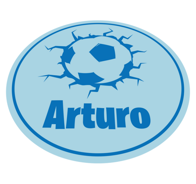 Nokkamainen jalkapallopallo nimellä vinyylimatto - Tenstickers