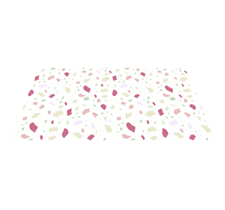 Dynaamiset värikkäät muodot vinyylimatto - Tenstickers