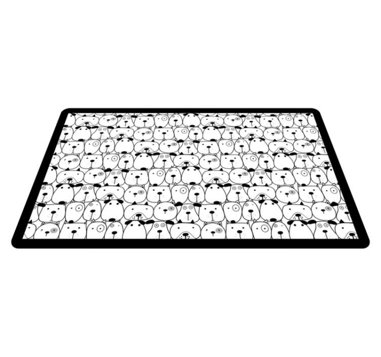 Ihastuttavat olennon kasvot eläin vinyylimatto - Tenstickers