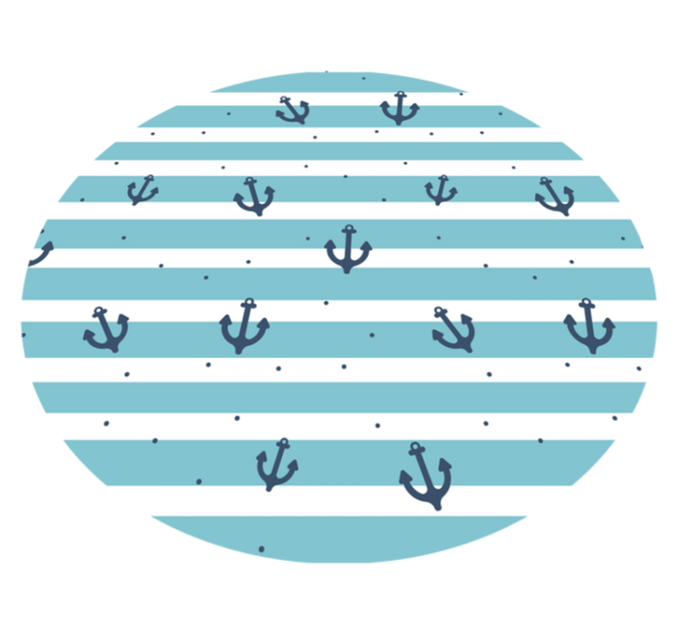 Siniset meriraidat kylpyhuoneen vinyylimatto - Tenstickers