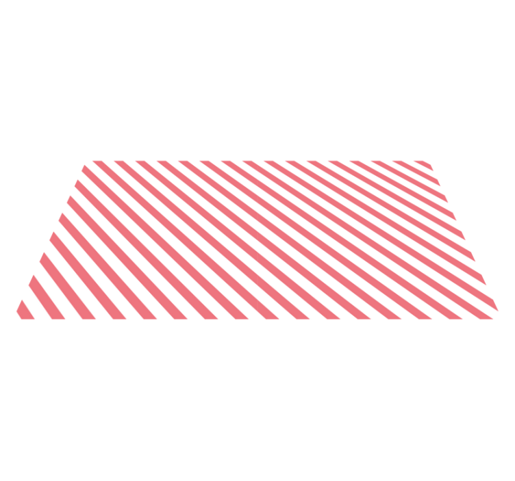 Vaaleanpunainen ja valkoinen vinoraitamatto - Tenstickers