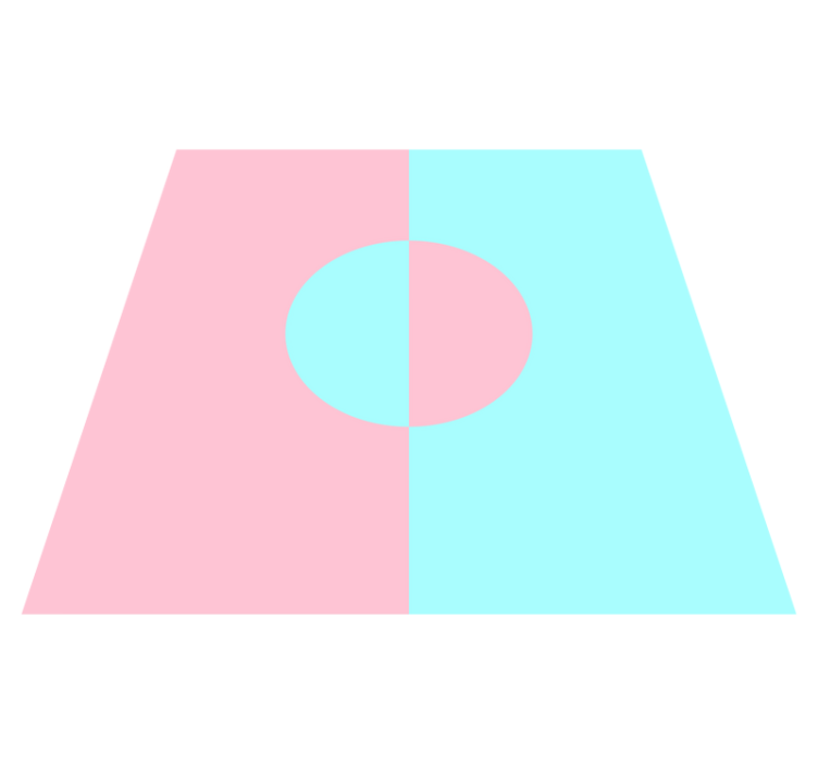 Pehmeä värikontrasti minimalistinen vinyylimatto - Tenstickers