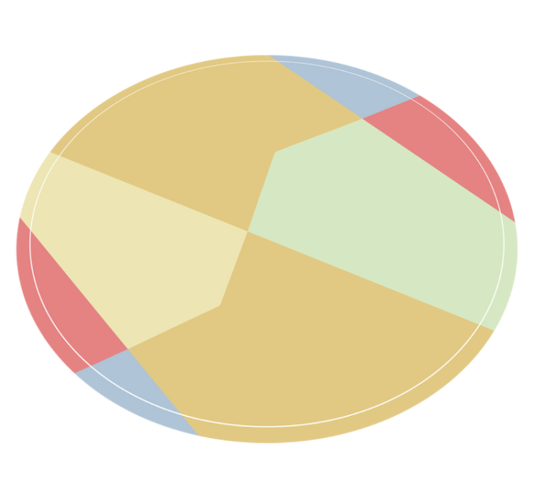 Kulmikkaat väri palikat geometrinen vinyylimatto - Tenstickers