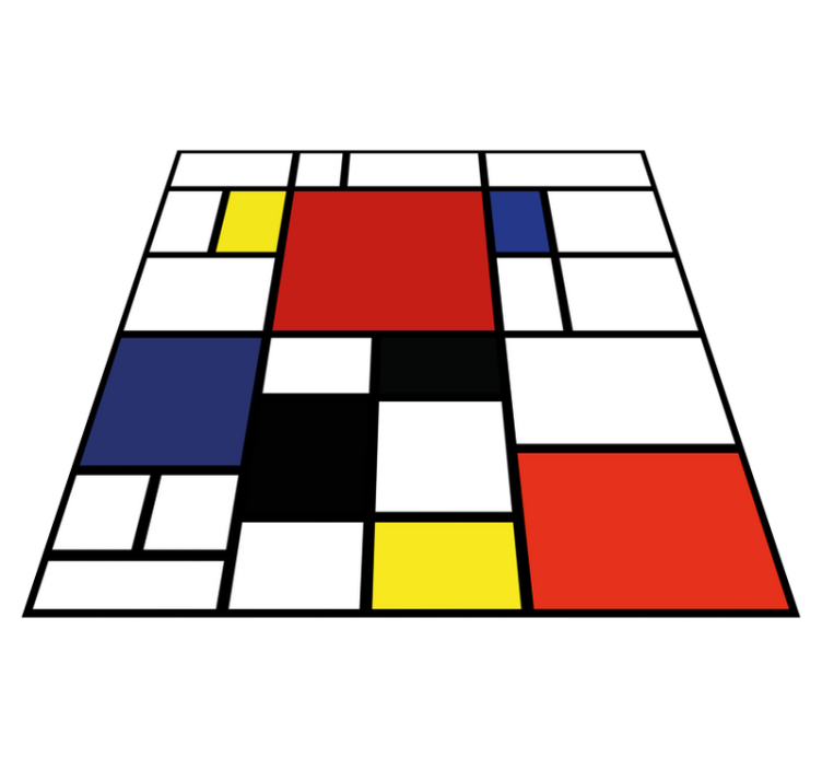 Moderni vinyylimatto eloisa geometrinen kuvio - Tenstickers