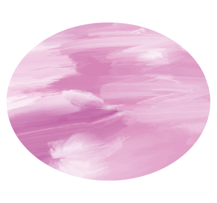 Pastelli violetti öljymaalaus pyöreä vinyylimatto - Tenstickers