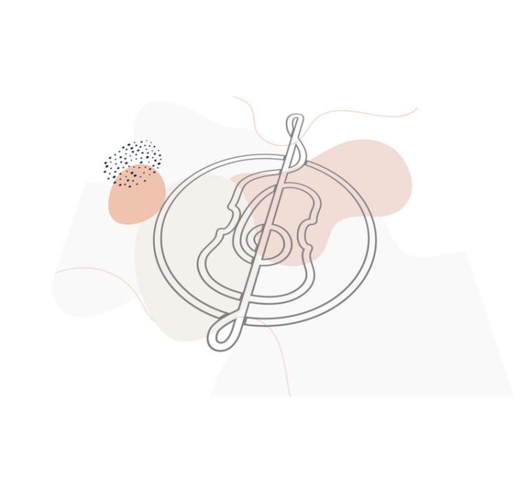 Nuotin ääriviivat moderni vinyylimatto - Tenstickers