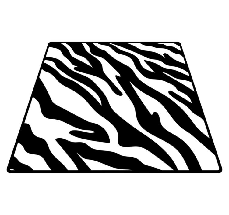 Zebra-kuvioinen eläinvinyylimatto - Tenstickers
