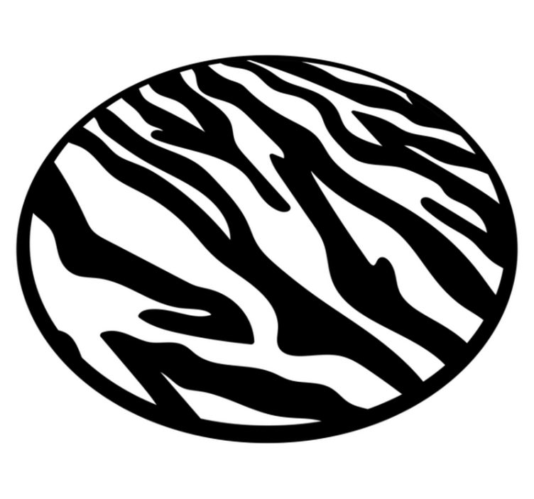 Zebra raidallinen eläin vinyylimatto - Tenstickers
