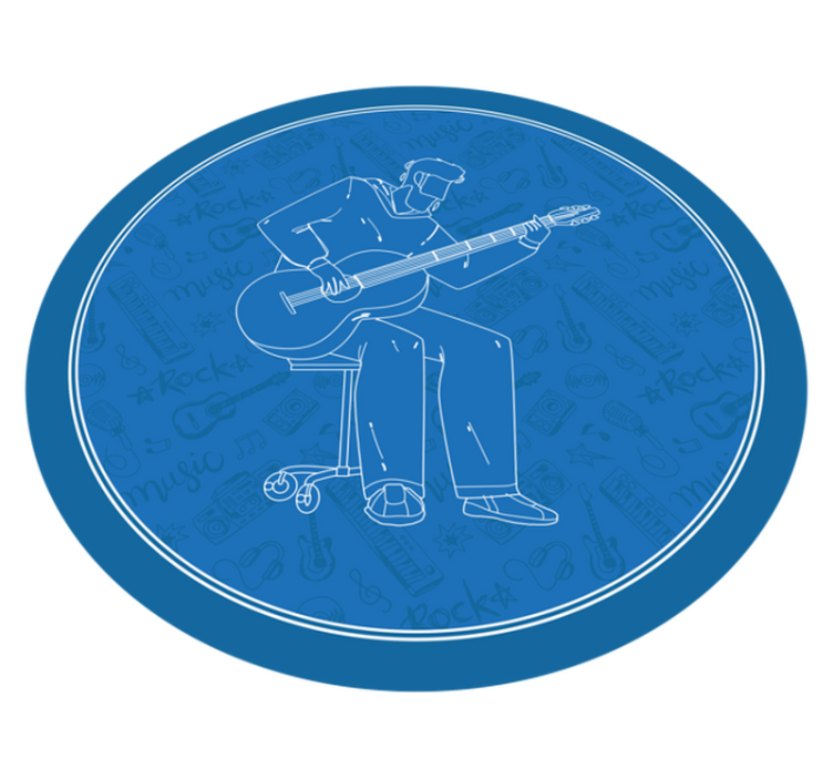 Musiikilliset tunnelmat tekstuuri vinyylimatto - Tenstickers