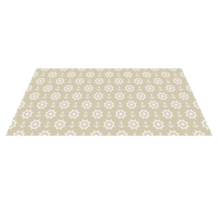 Merikompassin motiivi olohuoneen vinyylimatto - Tenstickers