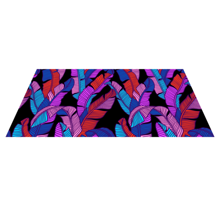 Värikäs trooppinen kasvillisuusluonto vinyylimatto - Tenstickers