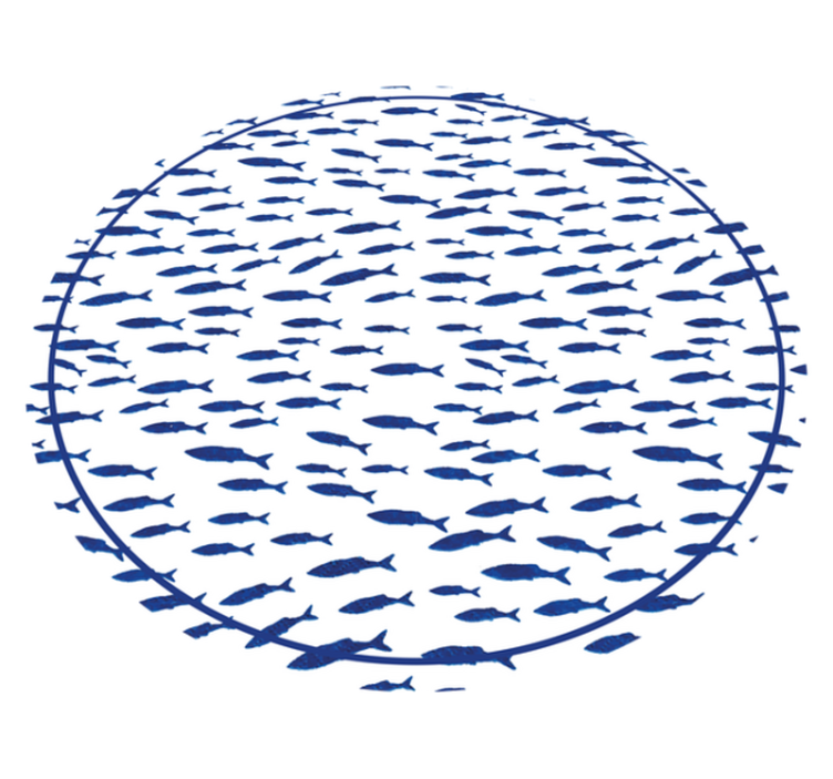 Kalaparvi eläin vinyylimatto - Tenstickers