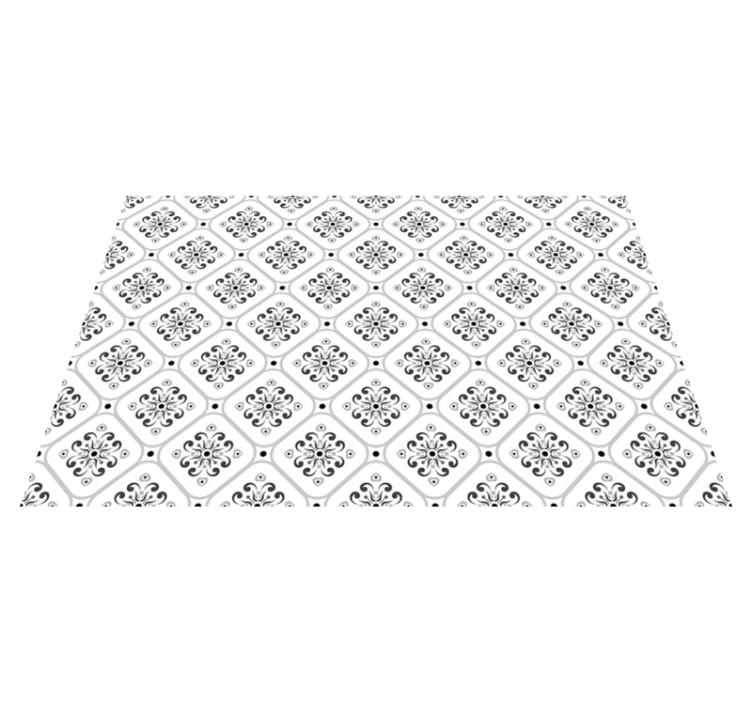 Klassinen harmaa mosaiikkikuvio laatta vinyylimatto - Tenstickers