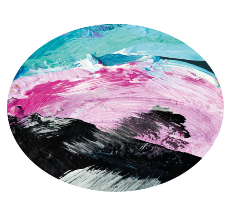 Eloisa abstrakti pyörre vinyylimatto - Tenstickers