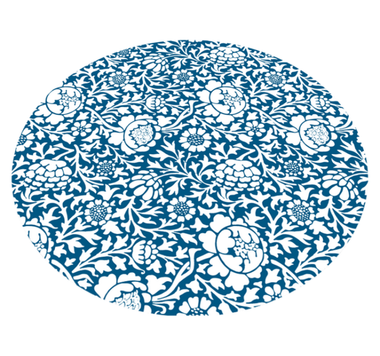 Kukkakuvio tyyli kukka vinyylimatto - Tenstickers