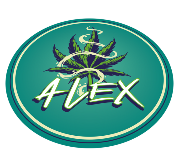 Nimiympyrä teinin vinyylimatto - Tenstickers