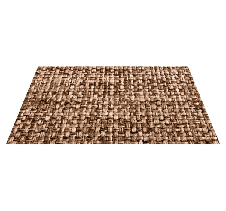 Ruskea käsintehty muotoilu Tekstuuri vinyylimatto - Tenstickers