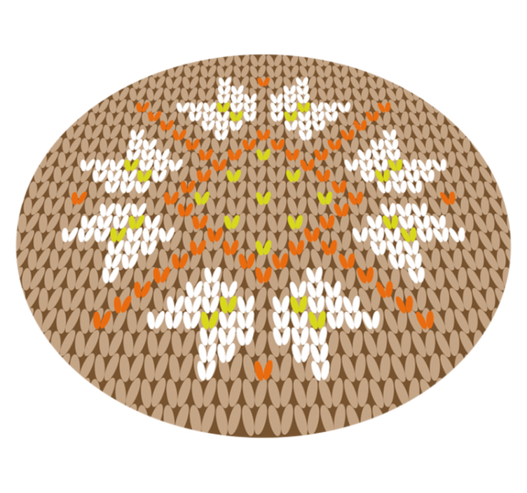 Kukka-aiheinen koristelu eteisen vinyylimatto - Tenstickers