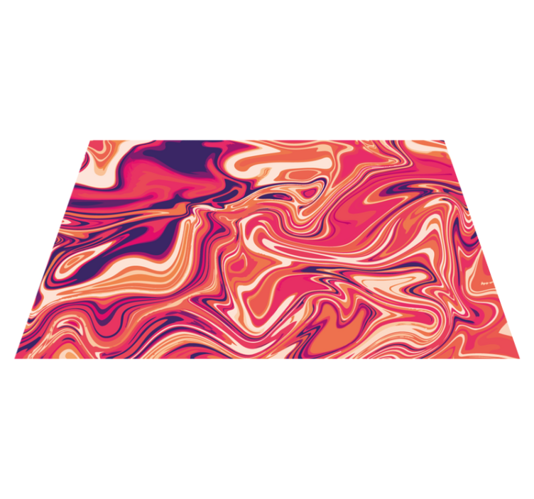 Eloisa pyörremotiivi moderni vinyylimatto - Tenstickers