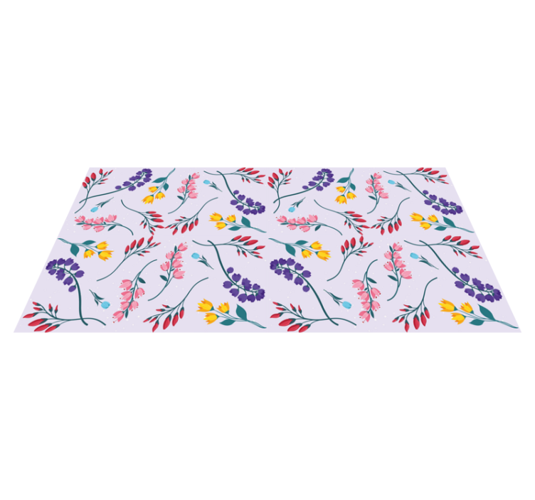 Puutarhan minimalistiset kasvitieteelliset kukat kukka vinyylimat - Tenstickers