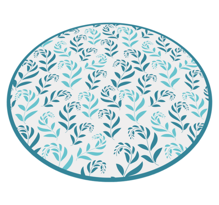 Kukka vinyylimatto kasvienlehden inspiroimana - Tenstickers