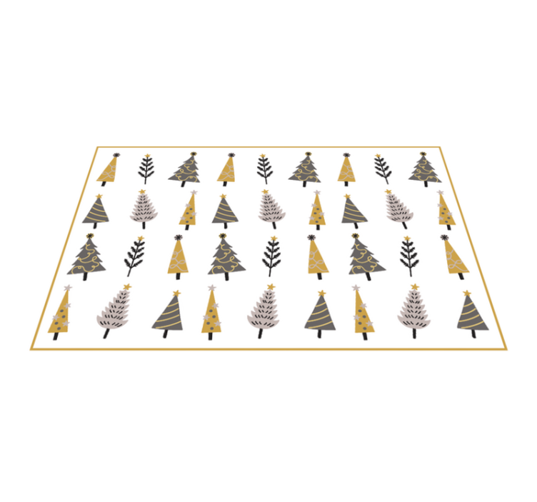 Oikukas puukuvio jouluinen vinyylimatto - Tenstickers