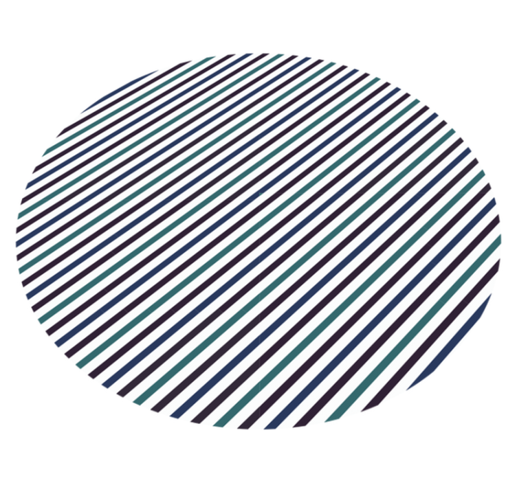 Harmaa ja vihreä raidallinen vinyylimatto - Tenstickers