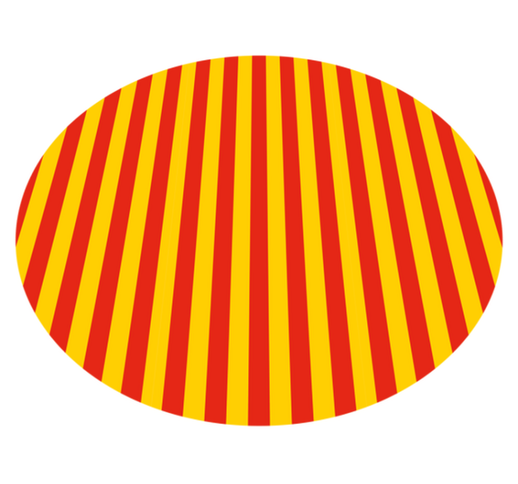 Värikäs raidallinen vinyylimatto - Tenstickers