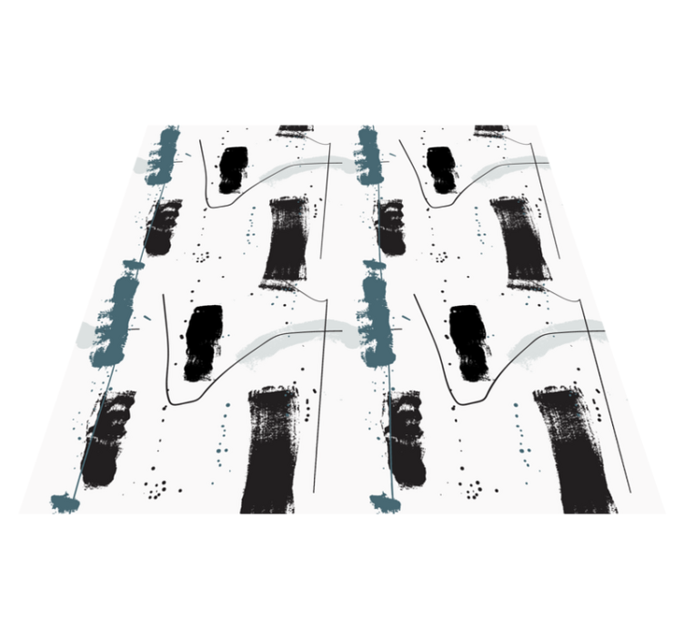 Lineaariset abstraktit muodot minimalistinen vinyylimatto - Tenstickers