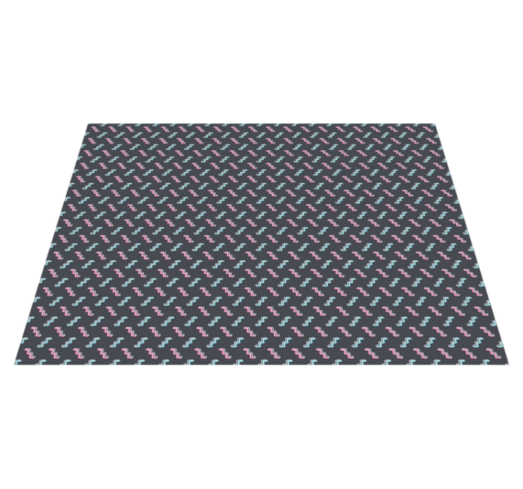 Värikkäitä aaltoilevia muotoja vinyylimatto - Tenstickers