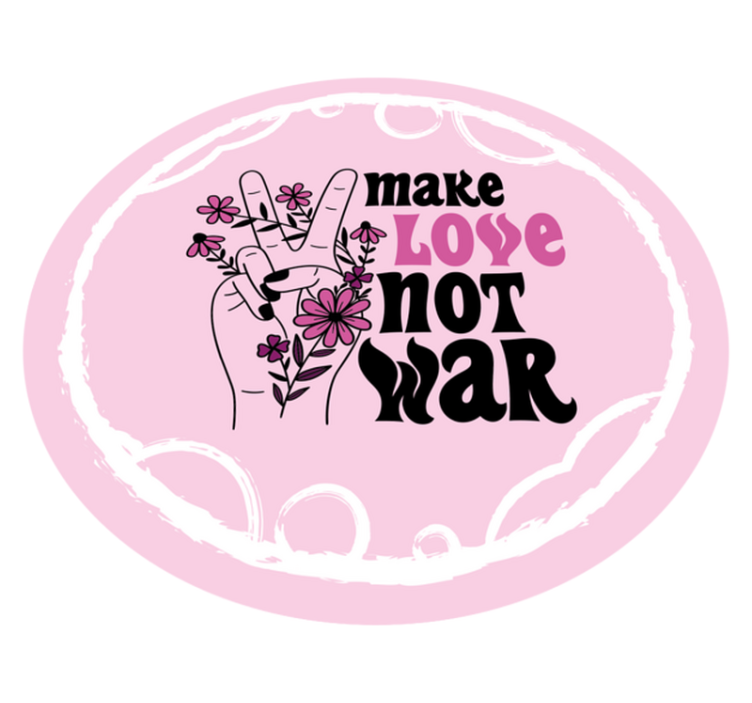 Rauhallinen rakkausviesti lauseke vinyylimatto - Tenstickers