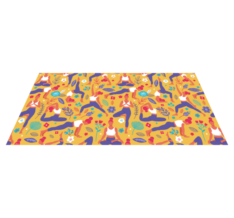 Eloisia jooga-aiheita teinin vinyylimatto - Tenstickers