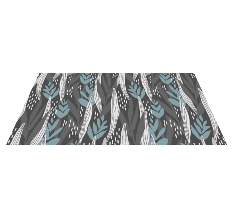 Vehreitä kuvioita aquassa luonto vinyylimatto - Tenstickers