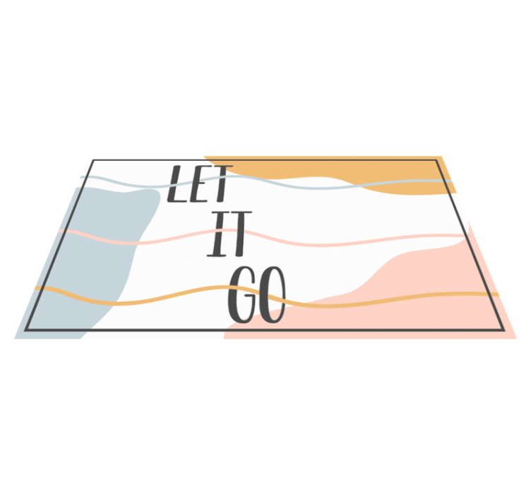 Anna sen mennä lauseke vinyylimatto - Tenstickers