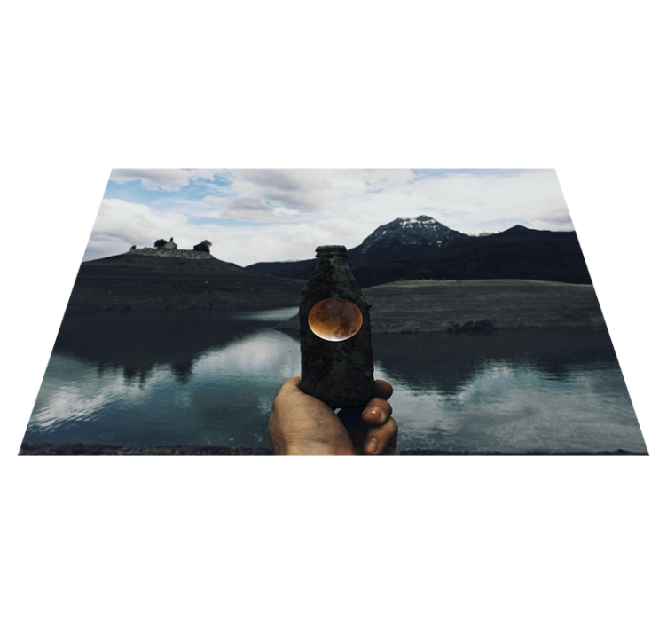 Pullokuunäkymä luonto vinyylimatto - Tenstickers