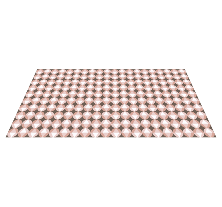 Vaaleanpunainen geometrinen kuvio kylpyhuoneen vinyylimatto - Tenstickers