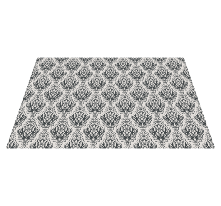 Barokki laatta kuvio vinyylimatto retro - Tenstickers