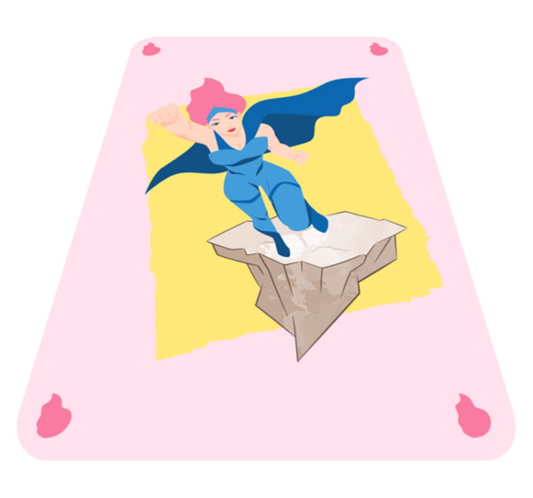 Supersankariseikkailukuvia lastenhuone vinyylimatto - Tenstickers